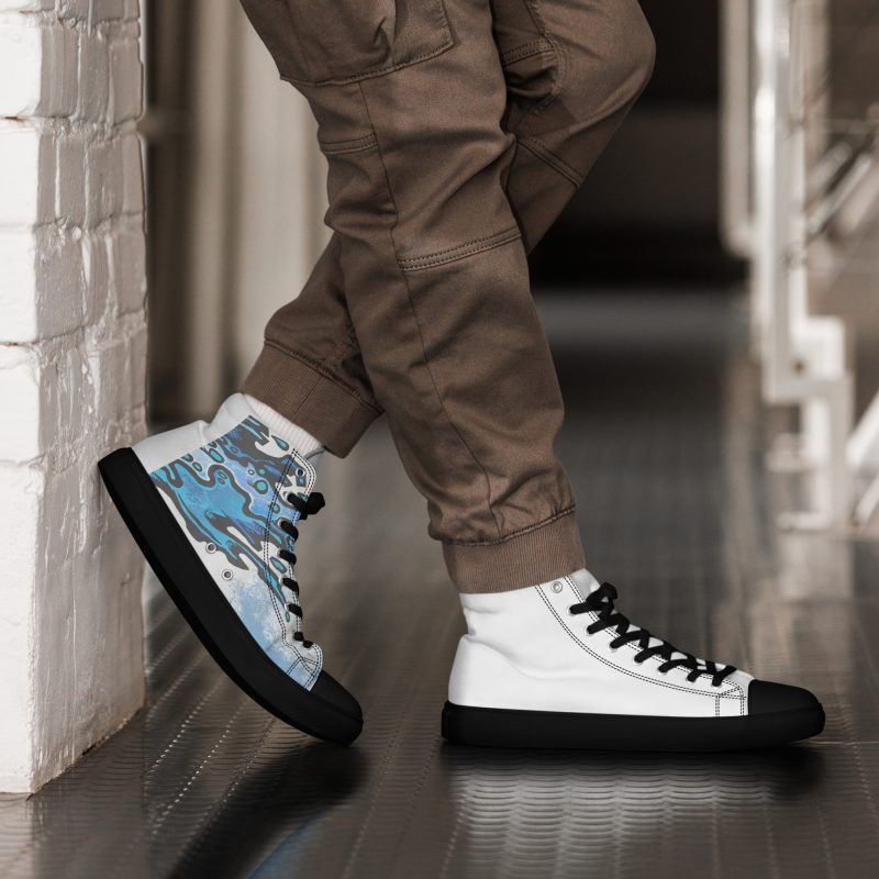 STING RAY Men’s high top canvas shoes